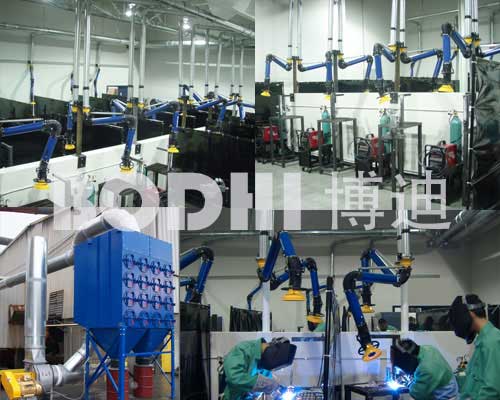 換熱器加工車(chē)間焊煙除塵凈化工程案例